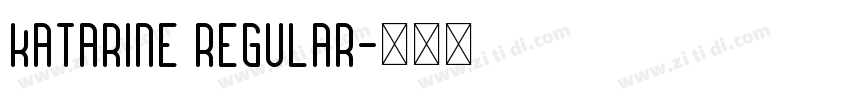 Katarine Regular字体转换